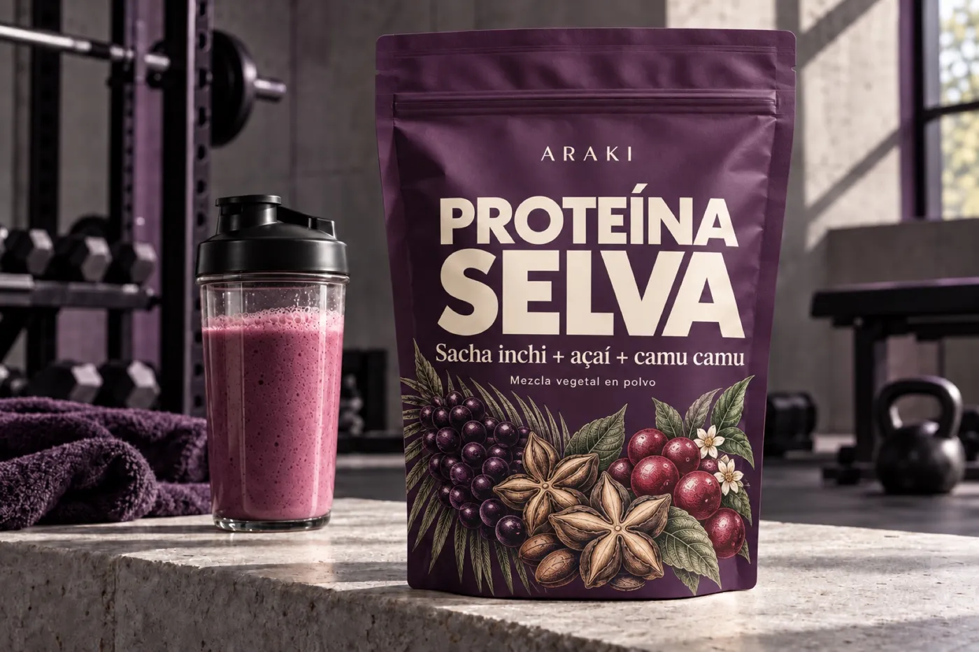 Proteína Selva · Açaí + camu camu